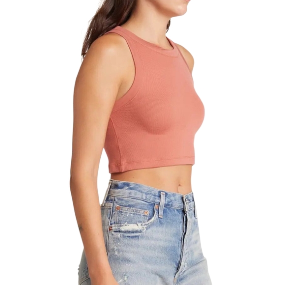 AllSaints Rina Stretch Cropped Tank Top - Picture 8 of 13
